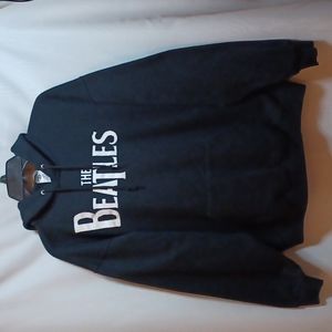THE BEATLES Unisex Black Pullover Hoodie Sweatshirt. Size XL.